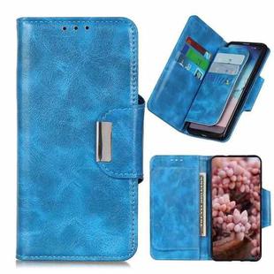 For LG K53 Crazy Horse Texture Horizontal Flip Leather Case with Holder & 6-Card Slots & Wallet(Blue)
