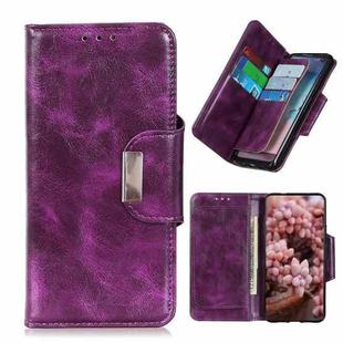 For LG Velvet Crazy Horse Texture Horizontal Flip Leather Case with Holder & 6-Card Slots & Wallet(Purple)