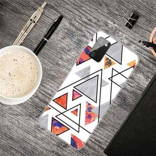 For Samsung Galaxy A02s (US Version) Triangular Marble Pattern TPU Protective Case(SJ-5)