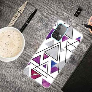 For Samsung Galaxy A32 4G Triangular Marble Pattern TPU Protective Case(SJ-3)