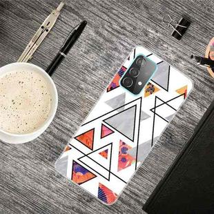 For Samsung Galaxy A32 4G Triangular Marble Pattern TPU Protective Case(SJ-5)