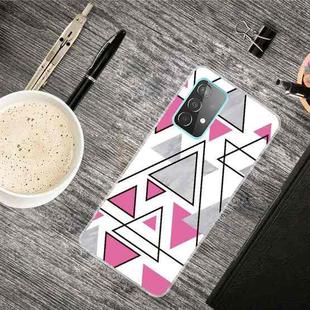 For Samsung Galaxy A32 4G Triangular Marble Pattern TPU Protective Case(SJ-9)
