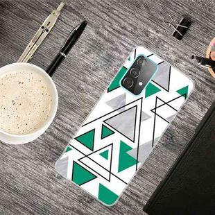 For Samsung Galaxy A32 4G Triangular Marble Pattern TPU Protective Case(SJ-11)