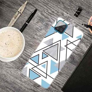 For Samsung Galaxy A42 5G Triangular Marble Pattern TPU Protective Case(SJ-10)