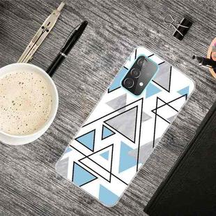 For Samsung Galaxy A52 5G / 4G Triangular Marble Pattern TPU Protective Case(SJ-10)