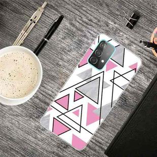 For Samsung Galaxy A72 5G / 4G Triangular Marble Pattern TPU Protective Case(SJ-7)