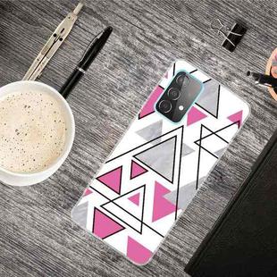 For Samsung Galaxy A72 5G / 4G Triangular Marble Pattern TPU Protective Case(SJ-9)