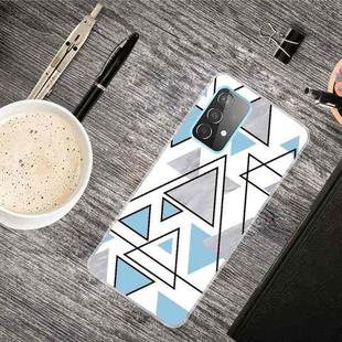 For Samsung Galaxy A72 5G / 4G Triangular Marble Pattern TPU Protective Case(SJ-10)
