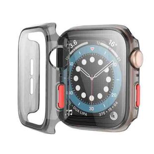 For Apple Watch Series 6 & SE & 5 & 4 40mm Shockproof PC Protective Case(Transparent Black)