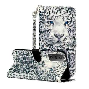 For Samsung Galaxy S21 5G 3D Pattern Horizontal Flip Leather Case with Holder & Card Slots & Wallet & Lanyard(Leopard)