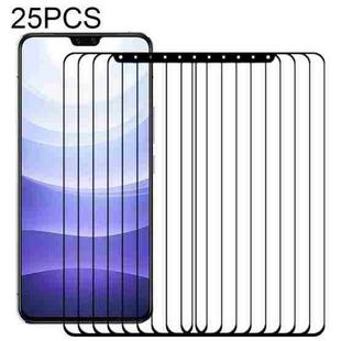 For vivo S9 25 PCS Full Glue Full Cover Screen Protector Tempered Glass Film