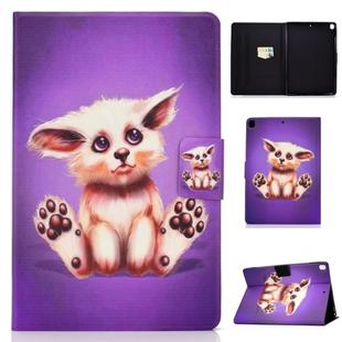 For iPad 10.2 2021 / 2020 / 2019 Colored Drawing Horizontal Flip Leather Case with Holder & Card Slots & Sleep / Wake-up Function(Golden Fox)