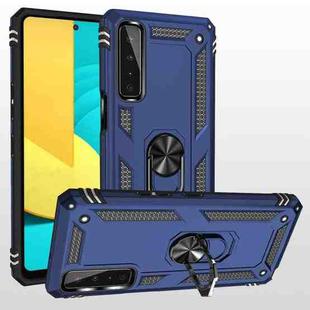 For LG Stylo 7 5G Shockproof TPU + PC Protective Case with 360 Degree Rotating Holder(Blue)