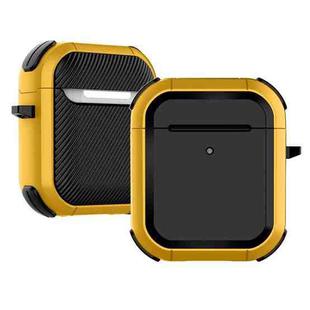 Wireless Earphones Shockproof Thunder Mecha TPU Protective Case For AirPods 1/2(Yellow)