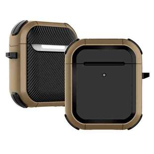 Wireless Earphones Shockproof Thunder Mecha TPU Protective Case For AirPods 1/2(Brown)