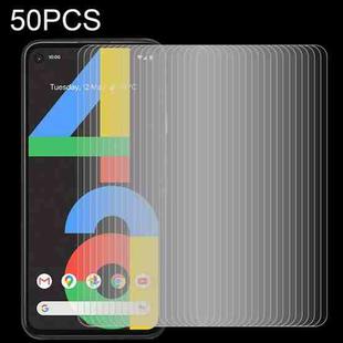 For Google Pixel 4a 50 PCS 0.26mm 9H 2.5D Tempered Glass Film