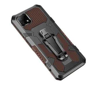 For OPPO Realme C21 / C20 Armor Warrior Shockproof PC + TPU Protective Case(Coffee)