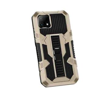 For OPPO Realme C21 / C20 Vanguard Warrior All Inclusive Double-color Shockproof TPU + PC Protective Case with Holder(Gold)