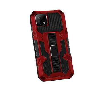 For OPPO Realme C21 / C20 Vanguard Warrior All Inclusive Double-color Shockproof TPU + PC Protective Case with Holder(Red)