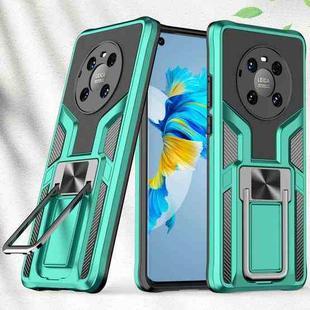For Huawei Mate 40 Armor 2 in 1 PC + TPU Magnetic Shockproof Case with Foldable Holder(Green)