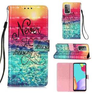 For Samsung Galaxy A52 5G / 4G 3D Painting Horizontal Flip Leather Case with Holder & Card Slot & Wallet & Lanyard(Color Picture)