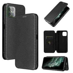 For Cubot C30 Carbon Fiber Texture Horizontal Flip TPU + PC + PU Leather Case with Card Slot(Black)