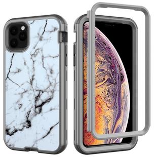 For iPhone 11 Pro Electroplated IMD Full Coverage Shockproof PC + Skin + Silicon Case(YH-0160)