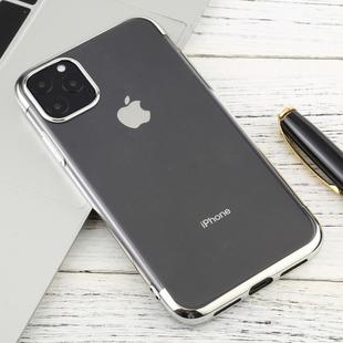 For iPhone 11 Pro Three-section Electroplating TPU Anti-Drop And Waterproof Mobile Phone Protective Case(Silver)