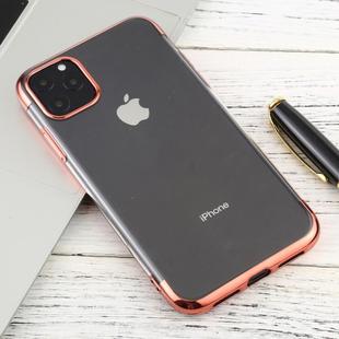 For iPhone 11 Pro Three-section Electroplating TPU Anti-Drop And Waterproof Mobile Phone Protective Case(Rose Gold)