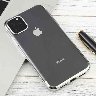 For iPhone 11 Pro Max Three-section Electroplating TPU Anti-Drop And Waterproof Mobile Phone Protective Case(Silver)