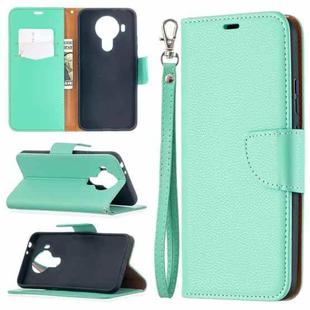 For Nokia 5.4 Litchi Texture Pure Color Horizontal Flip Leather Case with Holder & Card Slots & Wallet & Lanyard(Green)