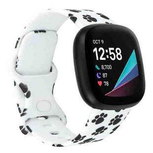 For Fitbit Versa 3 Printing Watch Band, Size: S (B)