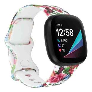 For Fitbit Versa 3 Printing Watch Band, Size: S (K)