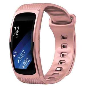 For Samsung Gear Fit2 Pro Silicone Watch Band, Size:S(Pink)
