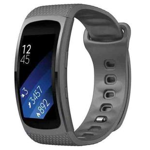 For Samsung Gear Fit2 Pro Silicone Watch Band, Size:S(Grey)