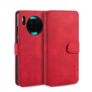 For Huawei Mate 30 DG.MING Retro Oil Side Horizontal Flip Case with Holder & Card Slots & Wallet(Red)