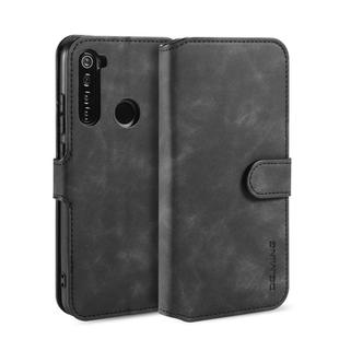 For Xiaomi Redmi Note 8 DG.MING Retro Oil Side Horizontal Flip Case with Holder & Card Slots & Wallet(Black)