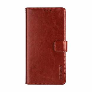 For Meizu 18 idewei Crazy Horse Texture Horizontal Flip Leather Case with Holder & Card Slots & Wallet(Brown)