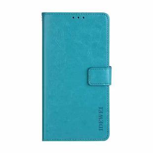 For Meizu 18 idewei Crazy Horse Texture Horizontal Flip Leather Case with Holder & Card Slots & Wallet(Sky Blue)