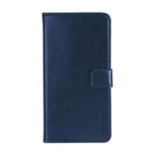 For Meizu 18 Pro idewei Crazy Horse Texture Horizontal Flip Leather Case with Holder & Card Slots & Wallet(Blue)