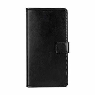 For OnePlus 9 idewei Crazy Horse Texture Horizontal Flip Leather Case with Holder & Card Slots & Wallet(Black)