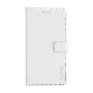 For OnePlus 9 Pro idewei Crazy Horse Texture Horizontal Flip Leather Case with Holder & Card Slots & Wallet(White)