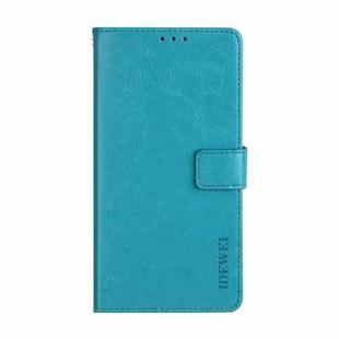 For OPPO A94 idewei Crazy Horse Texture Horizontal Flip Leather Case with Holder & Card Slots & Wallet(Sky Blue)