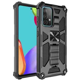 For Samsung Galaxy A52 5G / 4G Shockproof TPU + PC Magnetic Protective Case with Holder(Black)