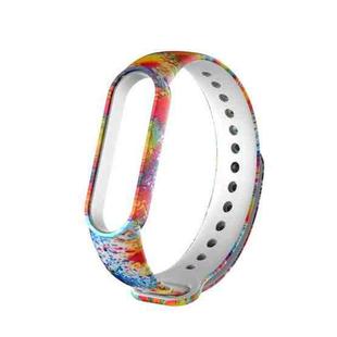For Xiaomi Mi Band 6 (CA8856) Colored Drawing Silicone Watch Band(Colorful Starry Sky)