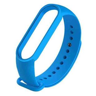 For Xiaomi Mi Band 6 (CA8856) Solid Color Silicone Watch Band(Blue)
