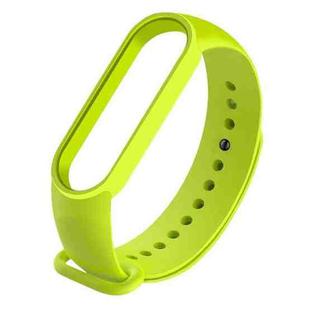 For Xiaomi Mi Band 6 (CA8856) Solid Color Silicone Watch Band(Lime Green)