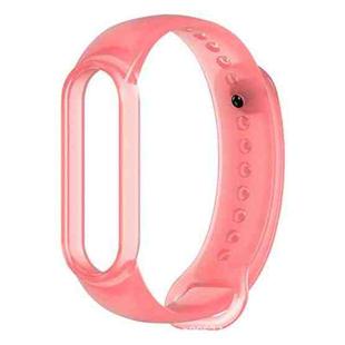 For Xiaomi Mi Band 6 (CA8856) Silicone Translucent Watch Band(Red)