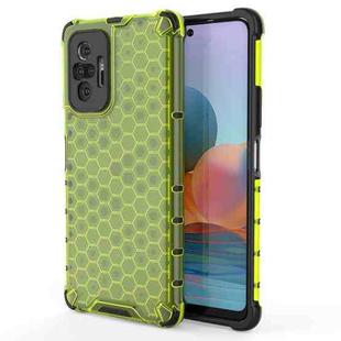 For Xiaomi Redmi Note 10 Pro Shockproof Honeycomb PC + TPU Case(Green)