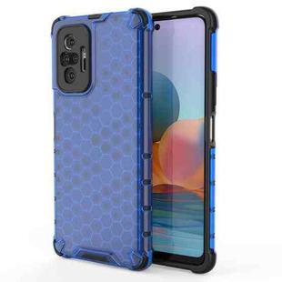 For Xiaomi Redmi Note 10 Pro Shockproof Honeycomb PC + TPU Case(Blue)